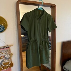 collared utility dress